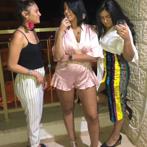 **LAST ONE SIZE SMALL** Sequin Stripe Skirt - Picture 7 of 7